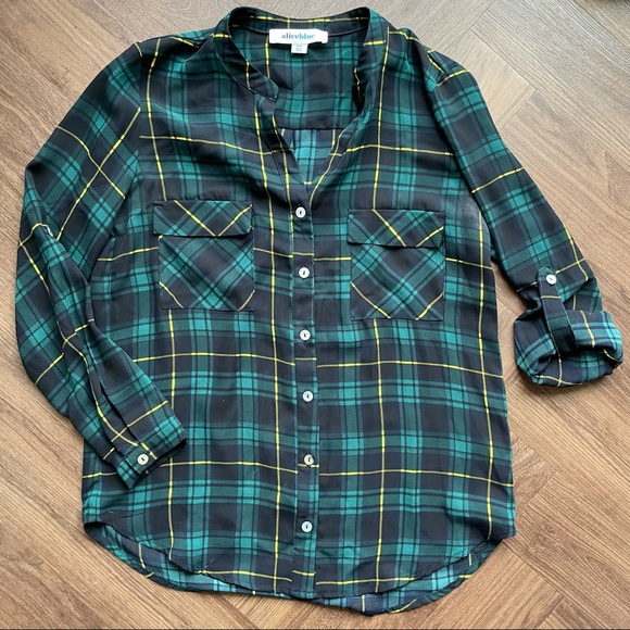 ALICE BLUE Boulder Button Down Blouse - Picture 1 of 6